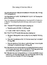 Đại cương về Hóa học hữu cơ